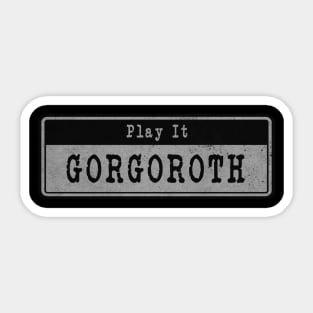 Gorgoroth // Vintage Fanart Tribute Sticker